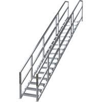 SmartStairs 17-21 Steps Modular Construction Stair System, 157-1/2" H D. Morneault & Fils