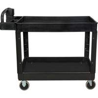 Utility Cart, 2 Tiers, 25-5/8" x 33-1/2" x 43-3/4", 550 lbs. Capacity D. Morneault & Fils
