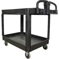 Utility Cart, 2 Tiers, 25-5/8" x 33-1/2" x 43-3/4", 550 lbs. Capacity D. Morneault & Fils