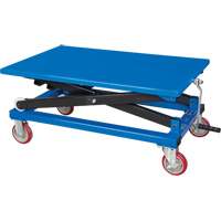 Manual Scissor Lift Table, 37-3/8" L x 23-5/8" W, Steel, 660 lbs. Capacity D. Morneault & Fils