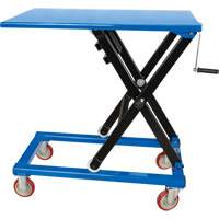 Manual Scissor Lift Table, 37-3/8" L x 23-5/8" W, Steel, 660 lbs. Capacity D. Morneault & Fils