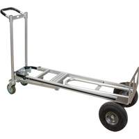 3-in-1 Convertible Hand Truck, Aluminum, 600 lbs. Capacity D. Morneault & Fils