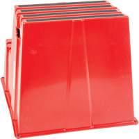 Industrial Step Stool, 2 Steps, 26" x 22-7/16" x 19-11/16" High D. Morneault & Fils