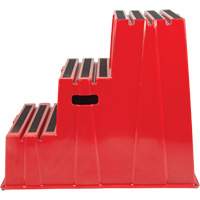 Industrial Step Stool, 3 Steps, 34-13/16" x 22-7/16" x 28-1/2" High D. Morneault & Fils