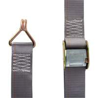 Ratchet Strap, Cam Buckle, 2" W x 16' L, 500 lbs. (227 kg) WLL D. Morneault & Fils