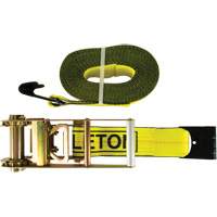 Winch Strap, Flat Hook, 30' W x 3" L, 5400 lbs. (2449 kg) Working Load Limit D. Morneault & Fils