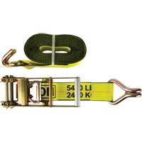 Winch Strap, J-Hook, 30' W x 3" L, 5400 lbs. (2449 kg) Working Load Limit D. Morneault & Fils