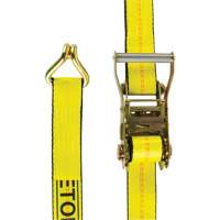 Winch Strap, J-Hook, 30' W x 2" L, 3335 lbs. (1512 kg) Working Load Limit D. Morneault & Fils