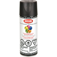 Industrial Acryli-Quik Lacquer, Black, Semi-Flat, 12 oz., Aerosol Can D. Morneault & Fils