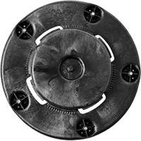 Chariot &agrave; visser Brute, Poly&eacute;thyl&egrave;ne, Noir, Convient aux contenants 20 - 55 US gal. D. Morneault & Fils