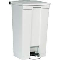 Flat Top Trash Can, Polyethylene, 23 US gal. Capacity D. Morneault & Fils