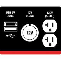 Inverter Generator, 2500 W Surge, 1800 W Rated, 4.2 L Tank D. Morneault & Fils