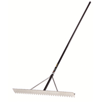 Pro Asphalt Rake, 36" W, Aluminum Blade, 28 Tines D. Morneault & Fils