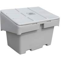 Contenants pour sel & sable SOS, Avec Moraillon, 42" x 29" x 30", 11 pi³, Gris D. Morneault & Fils