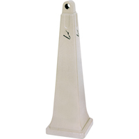 Groundskeeper Cigarette Waste Collectors, Free-Standing, Plastic, 1 US gal. Capacity, 39-3/4" Height D. Morneault & Fils