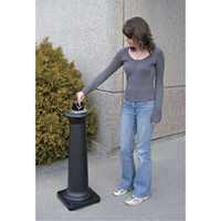 Groundskeeper Tuscan Cigarette Waste Collector, Free-Standing, Metal, 1 US gal. Capacity, 38-1/2" Height D. Morneault & Fils