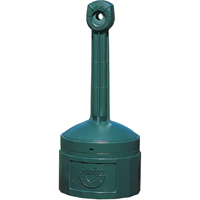 Smokers Cease-Fire&reg; Cigarette Butt Receptacle, Free-Standing, Plastic, 4 US gal. Capacity, 38-1/2" Height D. Morneault & Fils