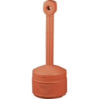 Smokers Cease-Fire&reg; Cigarette Butt Receptacle, Free-Standing, Plastic, 1 US gal. Capacity, 30" Height D. Morneault & Fils