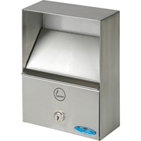 Smoking Receptacles, Wall-Mount, Stainless Steel, 1 Litres Capacity, 9" Height D. Morneault & Fils