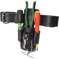 Poche pour ceinture porte-outils, Porte-outil multiple, Cuir, 4 Poches D. Morneault & Fils