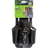 Poche pour ceinture porte-outils, Porte-outil multiple, Cuir, 4 Poches D. Morneault & Fils