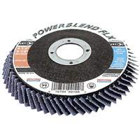 PowerBlend FLX Flexible Flap Disc, 4-1/2" x 7/8", Type 27, Z60 Grit, Zirconia Alumina D. Morneault & Fils