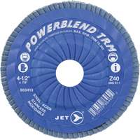 POWERBLEND TRM Trimmable Flap Disc, 5" x 7/8", Type 29, Z60 Grit, Zirconia Alumina D. Morneault & Fils