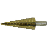 JET-KUT&reg; Super Premium M35 Step Drill, 3/16" - 7/8" , 1/16" Increments, High Speed Steel D. Morneault & Fils