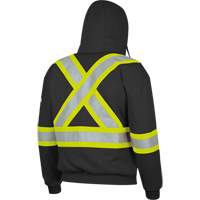337SF Flame-Resistant Zip Style Hoodie, Men's, Small, Black, 22 cal/cm² D. Morneault & Fils