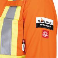 5555 High Visibility FR Rated & Arc Rated Safety Coveralls, Size 36, High Visibility Orange, 11 cal/cm² D. Morneault & Fils