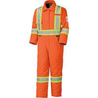 5532A High Visibility FR Rated & Arc Rated Safety Coveralls, Size 2X-Large, High Visibility Orange, 58 cal/cm² D. Morneault & Fils