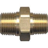 Hex Nipple, Brass, 3/4" x 1/2", NPT x NPT D. Morneault & Fils