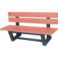 Bancs de parc d'ext&eacute;rieur, Plastique recycl&eacute;, 60" lo x 22-13/16" la x 29-13/16" h, S&eacute;quoia D. Morneault & Fils
