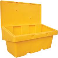 Salt Sand Container SOS, With Hasp, 72" x 36" x 36", 36 cu. Ft., Yellow D. Morneault & Fils