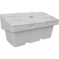 Salt Sand Container SOS, With Hasp, 72" x 36" x 36", 36 cu. Ft., Grey D. Morneault & Fils