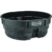Stock Tank, 69" D x 63.25" W x 25" H, 2500 lbs. Capacity, Black D. Morneault & Fils