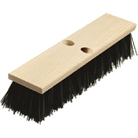 Heavy-Duty Street Broom, 14", Coarse/Stiff, Polypropylene Bristles D. Morneault & Fils