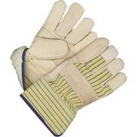 Classic Fitter Gloves with Patch Palm, One Size, Grain Cowhide Palm, Acrylic-Pile Inner Lining D. Morneault & Fils