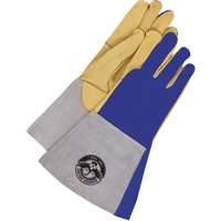 MIG & TIG Welding Gloves, Grain Deerskin, Size Large D. Morneault & Fils