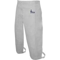 Tablier de soudage en cuir, Taille &agrave; jambes fendues, 32" lo, Gris perle D. Morneault & Fils