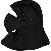CarbonX&reg; FR Hardhat Liner with Face Mask, Black, Cotton/Jersey/Twill D. Morneault & Fils
