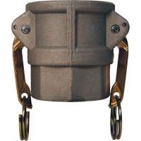 Global Cam & Groove Coupler, Aluminum, Type D, 2", Female NPT, 250 PSI D. Morneault & Fils