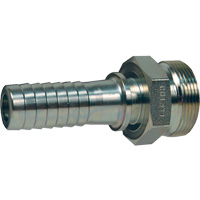 Boss Spud x Hose Shank, Steel, 2" D. Morneault & Fils