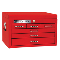 Coffre sup&eacute;rieur de s&eacute;rie PRO+, 26" la, 6 tiroirs, Rouge D. Morneault & Fils