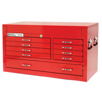 Coffre sup&eacute;rieur de s&eacute;rie PRO+, 42" la, 9 tiroirs, Rouge D. Morneault & Fils
