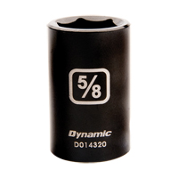 SAE Socket, Impact, 3/8", 1/2" Drive, 6 Points D. Morneault & Fils