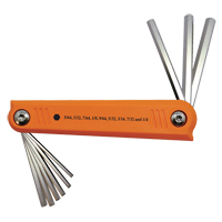 Folding Hex Key Set, 9 Pcs., Imperial D. Morneault & Fils