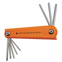 Folding Hex Key Set, 8 Pcs., Torx&reg; D. Morneault & Fils