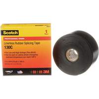 Scotch&reg; Professional Grade Linerless Rubber Splicing Tape, 50.8 mm (2") W x 9 m (30') L, 30 mils, Black D. Morneault & Fils