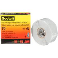 Scotch&reg; Self-Fusing Silicone Rubber Electrical Tape, 25.4 mm (1") x 9 m (30'), Grey, 12 mils D. Morneault & Fils